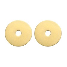 2Pcs Cabinet Knob Backplate 1.18 Inch Round Shape Brass Backplate] picture