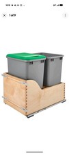 Rev-A-Shelf Dual Pullout Trash Cans 35 qt. with Soft-close Slides,4WCSC-1835DM-2 picture