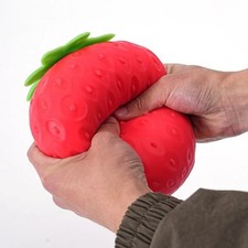 Giant Strawberry Squishy Toy Extra Large Size Strawberry Fidget Toys Slow Rising picture