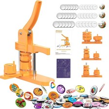 Badges Pin Button Maker Press Machine Kit Multiple Sizes 25+32+44mm 300pcs DIY picture