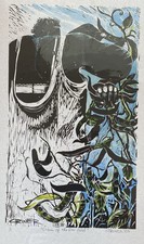 Charles Criner (Texas B. 1945) Diva of the Pea Field 2001 Color Monotype Unique picture