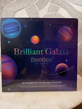 Beetles Gel Nail Polish Kit Brilliant Galaxy 20 Color Cat Eye Magnetic Set - New picture