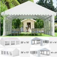 Outdoor Party Tent Carport Heavy Duty Canopy Gazebo 20'x40' 16'x32' 13'x26' picture