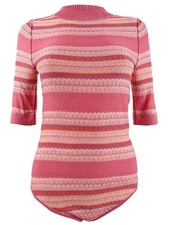 Free People Women's Winter Warmer Sweater Bodysuit (S, Lotus Rose Combo) picture