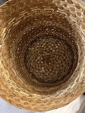 Vintage Wicker Woven Hamper with Lid picture