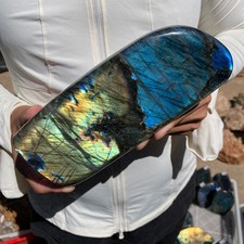 4.8lb Natural Labradorite Gorgeous Feldspar Crystal freeform Specimen Healing picture