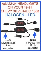 2019 - 2022 Chevy Silverado 1500 Headlight Conversion Adapter to 2023 - 26  LED picture
