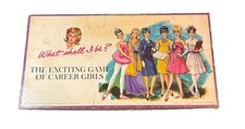 Vtg 1966 What Shall I Be? Career Girls Board Game Complete Selchow Righter picture