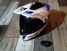 KLIM Krios Karbon  Adventure Helmet Valiance Size Lg WITH SENA 10s  picture