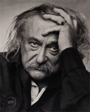VTG Yousuf Karsh Photo Print Jacques Lipchitz EngravingPortrait 1966 Mat 13x15 picture