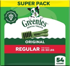 Greenies Regular Natural Original Chicken Flavor Dental Dog Treats, 54 count picture