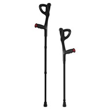 Uimoso Forearm Crutches 10-Level Height Adjustable Walking Crutches 1Pair 350LBS picture