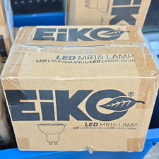 Wholesale Lot 9 Boxes EiKO MR16 LED Bulbs 6.5W GU10 4000K Dimmable 216 Pcs Total picture