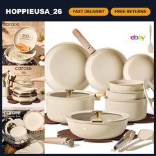 25pcs Ceramic Cookware Set - Non-Stick Pots and Pans with Detachable Handle picture