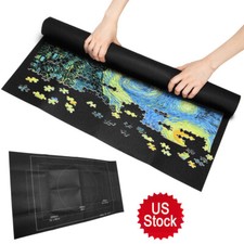 Up To 1500 Pieces Jigsaw Puzzle Storage Mat Roll Up Puzzle Felt Storage Pad HSL picture