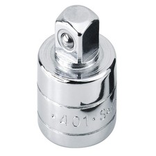 SK PROFESSIONAL TOOLS 401 Skt Adptr, Steel, Chrome, 1/2 in, 3/8 in PK 5 picture