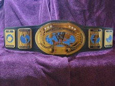 WWE scratch logo Attitude Era Intercontinental Championship oval Shop 4mm picture
