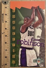 RARE Oversized Promo Card 1995-96 Fleer NBA Jam Session Glenn Robinson 9x5 EX picture