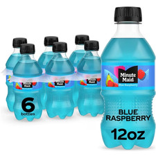 Minute Maid Blue Raspberry Juice Drink Bottles, 12 fl oz, 6 Pack picture
