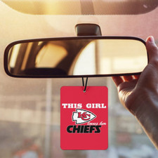 5PCS This Girl Loves Her Kansas City Chiefs Fans Car Aromatherapy Tablets picture