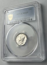 PRETTY: 1940 S MERCURY DIME PCGS MS65 GOLD SHIELD  picture