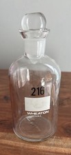 Vintage Mid Century Wheaton U.S.A. 300mL Glass BOD Bottle No. 216 with Stopper picture
