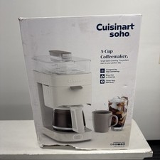 Cuisinart Soho 5 Cup Hot/ Over Ice Brewing Coffeemaker, Truffle -New Damaged Box picture