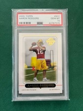 2005 Topps Aaron Rodgers Rookie Green Bay Packers #431 PSA 10  picture