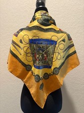 Hermes Paris Carre 90 Les Tambours 100% Silk Scarf picture