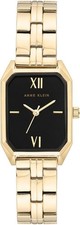 Anne Klein Women's Bracelet Watch Gold/Black 24mm NEW picture