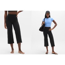 Athleta Elation Wide Crop Pant Womens Size XXS Black NWT NEW picture