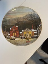 Vintage 1983 Norman Rockwell Stockbridge in Winter Part III Curator Collection picture