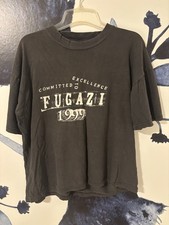 Vintage Fugazi 1999 Tour T Shirt Size XL Commitment To Excellence Extremely Rare picture