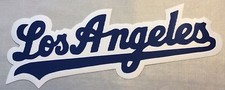 HUGE LOS ANGELES DODGERS IRON-ON PATCH - 3.5