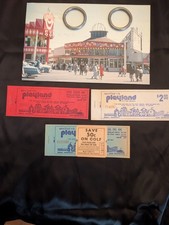 Playland San Francisco Vintage Memorabilia. Post Card, Toss Rings, Tickets picture