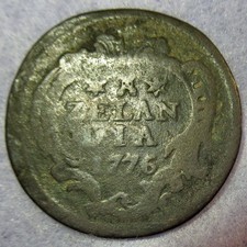 1776 Magic Keydate Date of Independence Colonial New York Penny Zeeland COA picture