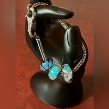 Original Troll-beads, 925 Silver Bracelet & Soft Wind of Change Clasp NWOT picture