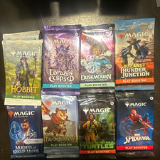 Magic The Gathering 40 Play Booster 5 each OTJ, HOB, TMNT, DHH,BB,LWYN, MKM,MSM. picture
