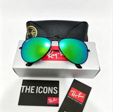 Ray-ban RB3026, aviator sunglasses , Black Frame/Large 62mm GreenLens picture