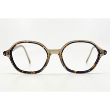 Safilo Cerchio 01 XNZ 140 GM Tortoiseshell Round Eyeglasses Made in Italy picture