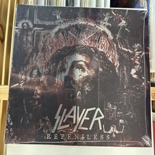 SLAYER REPENTLESS LE Clear W/ Red and Silver SPLATTER COLORED VINYL Sealed picture