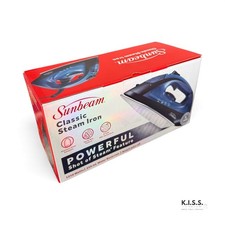 Sunbeam 1250W 360° Swivel Cord Steam Iron NIB | Shot Of Steam, Auto-Shut-Off picture