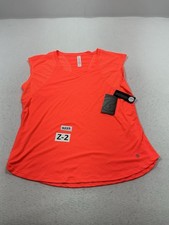 Womans NWT Bally Flamewater Sleeveless Active Shirt XL Orange picture