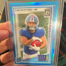 Panini 2025 Donruss Optic Rated Rookie Cam Skattebo Aqua Prizm /349 #228 picture