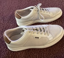 Aldo Men Mcenroe Low top sneaker Bone Khaki Size 9.5 White Brown picture