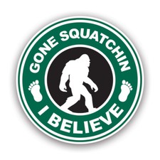 Gone Squatchin Sticker Decal - Weatherproof - bigfoot big foot hiking explore picture