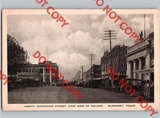 c1920 North Tennessee St Street East Public Square MCKINNEY Texas TX Albertype picture