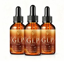 3x BlackGLP Freedom Drops for Weight Loss Liquid Supplement Fat Burner (2 oz) picture