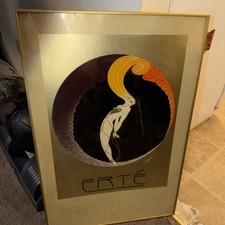 Erte Framed Poster, Special Edition. Gallery Quality. 30 x 20 inches. Signed picture