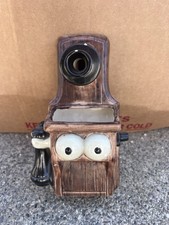 Vintage 1975 Jim Beam Ceramic Telephone Decanter (With Googly Eyes) picture